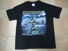 Stratovarius čierne pánske tričko 100%bavlna